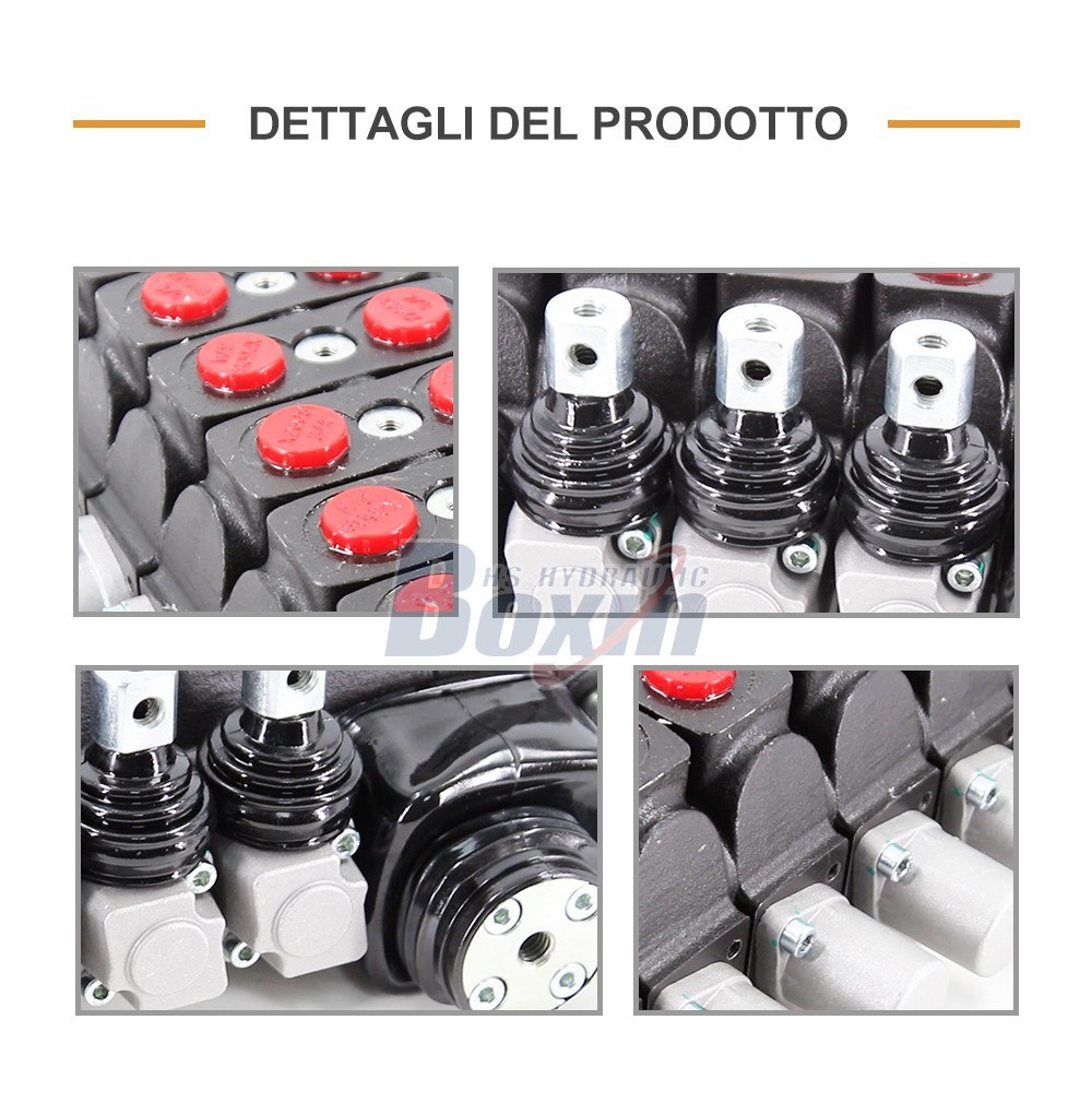 Multi-Spool SD6 Sectional Directional Control Valve for Mobile Machinery